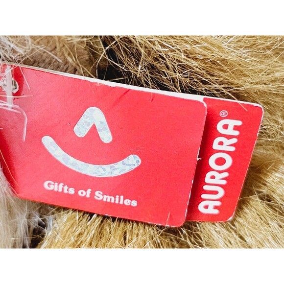 Aurora World Flopsies Leonardus Lion 12" Plush NWT Lying Down Lion 2016 WT - Picture 6 of 10